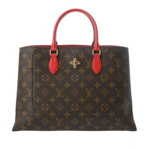 Louis Vuitton Monogram Flower Tote Coquelicot Red Canvas Handbag
